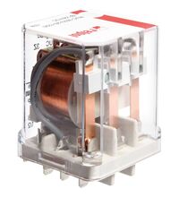 Releu de putere Relpol, 11 fastoane, 220VDC, 16A, 2NO, RUC-2022-25-1220