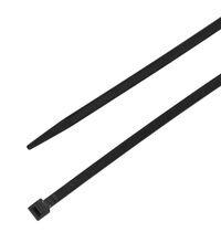 Set coliere PVC Freder, 310x4.8mm, negru, set 100 bucati