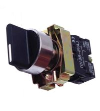 Selector cu maneta scurta cu revenire, negru, 2NI, 1-0-2, Comtec, MF0005-20204