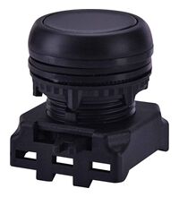 Buton comanda ETI, cu revenire, negru, 004771242