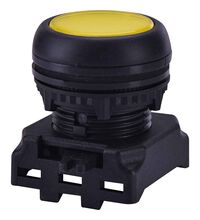 Buton comanda ETI, cu revenire si LED, galben, 004771252