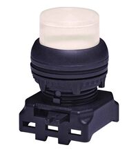 Buton comanda ETI, cu revenire si LED, buton in relief, albastru, 004771273