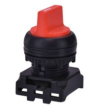Selector cu maneta scurta cu retinere, rosu, 2 pozitii, 0-1, ETI, 004771300