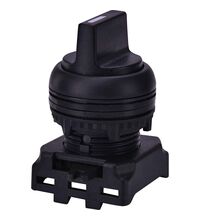 Selector cu maneta scurta cu retinere, negru, 1-0-2, ETI, 004771346