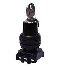 Selector cu cheie cu revenire, 45 grade, 0-1, negru, XY, ETI, 004771370