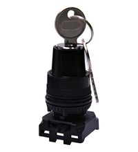 Selector cu cheie cu revenire, 90 grade, 0-1, negru, XY45, ETI, 004771373