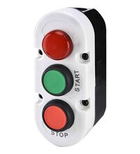 Cutie pentru comanda ETI, 3 butoane, LED/verde/rosu, LED/START/STOP, LED+1ND+1NI, 004771446