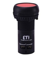 Buton comanda ETI, cu revenire, 1ND, rosu, 004771450