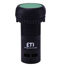 Buton comanda ETI, cu revenire, 1NI, verde, 004771461