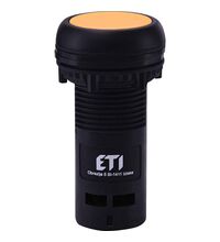 Buton comanda ETI, cu revenire, 1NI, galben, 004771462