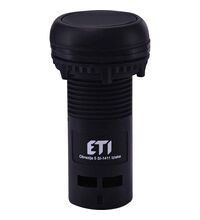 Buton comanda ETI, cu revenire, 1NI, negru, 004771463