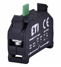 Contact auxiliar ETI, pentru buton de comanda/selector, 1ND, 004771500