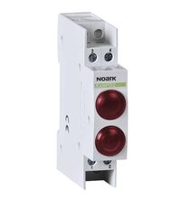 Lampa de semnalizare Noark, LED, rosu, 24VAC/DC, sina DIN, 102481