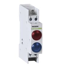 Lampa de semnalizare Noark, LED, rosu/albastru, 230VAC/DC, sina DIN, 102493