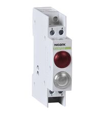 Lampa de semnalizare Noark, LED, rosu/alb, 230VAC/DC, sina DIN, 102498