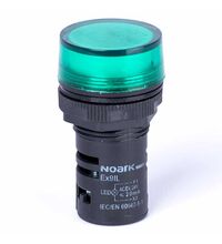 Lampa de semnalizare Noark, LED, verde, 12VAC/DC, D22, 105419