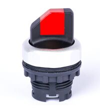 Selector cu maneta scurta cu revenire, rosu, 1-0-2, Noark, 105525