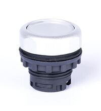 Buton comanda Noark, cu revenire, iluminat, transparent, 105618