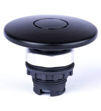 Buton comanda Noark, ciuperca cu revenire, 60mm, neiluminat, negru, 105646