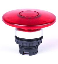 Buton comanda Noark, ciuperca cu revenire, 60mm, iluminat, rosu, 105653