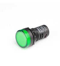Lampa de semnalizare Freder, LED, verde, 110VAC/DC, D22