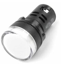 Lampa de semnalizare Freder, LED, alb, 24VAC/DC, D22