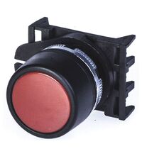 Buton comanda Scame, cu revenire, rosu, 590.PPRN1