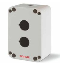 Cutie pentru comanda Scame, neechipata, 2 butoane, IP65, 590.PR02K