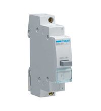 Buton comanda Hager, cu revenire, 1ND, 230VAC, sina DIN, SVN311
