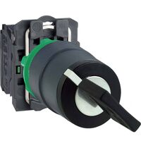 Selector cu maneta scurta cu revenire, 1ND, negru, 0-1, Schneider, XB5AG41