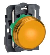Lampa de semnalizare Schneider, LED, portocaliu, 230VAC, D22, XB5AVM5