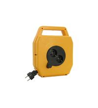Derulator tambur PVC Adeleq, 3X1.5mmp, 2 prize, 2P+E, 10 metri