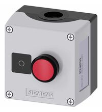 Cutie pentru comanda Siemens, 1 buton, rosu, cu revenire, 1NI, 3SU1801-0AC00-2AB1