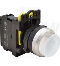 Buton comanda Tracon, cu revenire, inalt, 1ND, alb, NYG3-HW