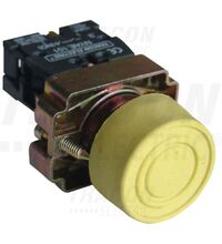 Buton comanda Tracon, cu revenire, etans, 1ND, galben, NYGBP51S