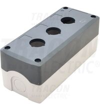 Cutie pentru comanda Tracon, neechipata, gri, 3 butoane, IP65, NYGD-3GR
