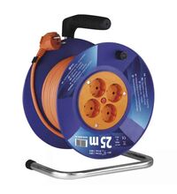 Derulator tambur PVC Emos, 4 prize, 2P+E, 3X1.5mmp, 25 metri, P09225