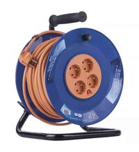 Derulator tambur PVC Emos, 4 prize, 2P+E, 3X1.5mmp, 40 metri, P09240