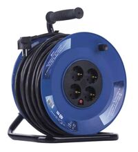 Derulator tambur PVC Emos, 4 prize, 2P+E, 3X2.5mmp, 40 metri, P09240M