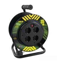 Derulator tambur PVC Emos, 4 prize, 2P+E, 3X1.5mmp, 25 metri, P19427