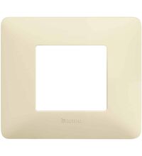 Rama decorativa aparataj modular Bticino, elipsa, 2M, fildes, Matix, AM4802BAV