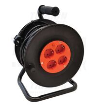 Derulator tambur PVC Tracon, 4 prize, 2P+E, 25 metri, IP20