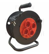 Derulator tambur PVC Tracon, 4 prize, 2P+E, 30 metri, IP20