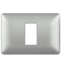 Rama decorativa aparataj modular Bticino, elipsa, 1/3M, argintiu, Matix, AM4803M1MSL