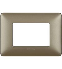 Rama decorativa aparataj modular Bticino, elipsa, 3M, titan, Matix, AM4803MTA