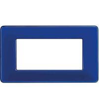 Rama decorativa aparataj modular Bticino, elipsa, 4M, cobalt, Matix, AM4804CBU
