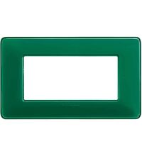 Rama decorativa aparataj modular Bticino, elipsa, 4M, smarald, Matix, AM4804CVS