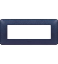 Rama decorativa aparataj modular Bticino, elipsa, 6M, albastru mercur, Matix, AM4806TBM