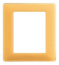Rama decorativa aparataj modular Bticino, elipsa, 3+3M, ambra, Matix, AM4826CAB