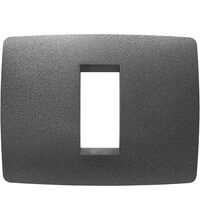 Rama decorativa aparataj modular Gewiss, elipsa, 1M, ardezie, Chorus One, GW16101VA